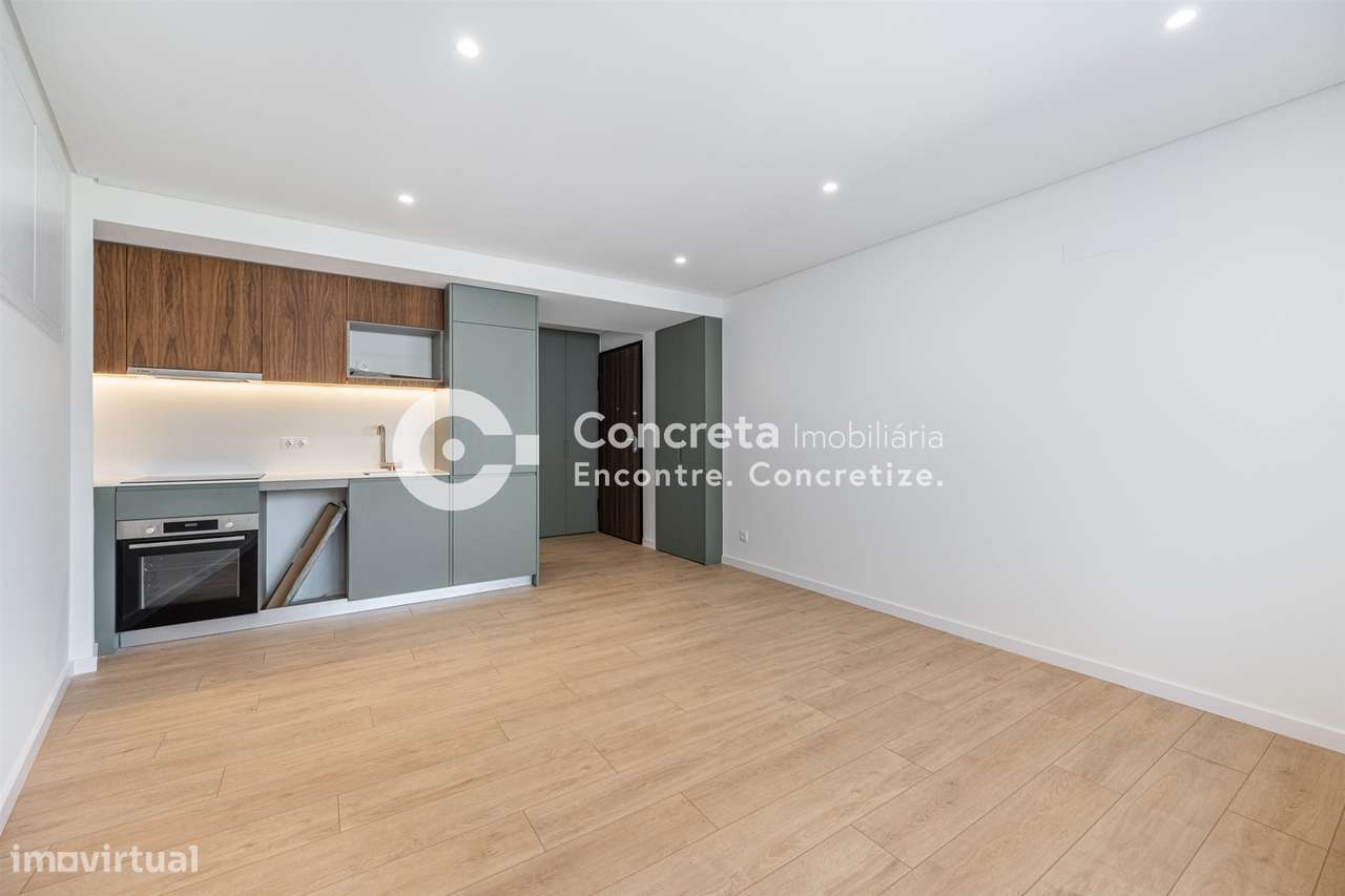 Apartamento T1 novo com pátio no centro em Braga-21