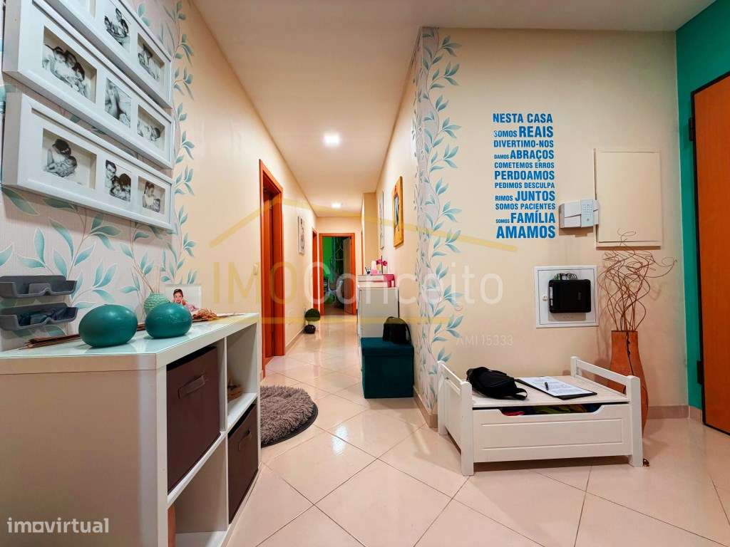 Apartamento T3/ sótão/garagem fechada em Torres Novas-10