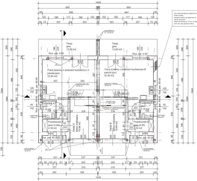 Dom w zabudowie bliźniaczej w stanie deweloperskim-17