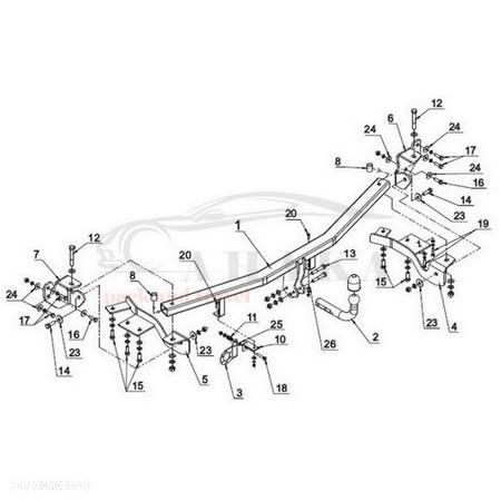 Hak Holowniczy Odkręcany Do Kia Carnival Vq 2006-2014 - 3