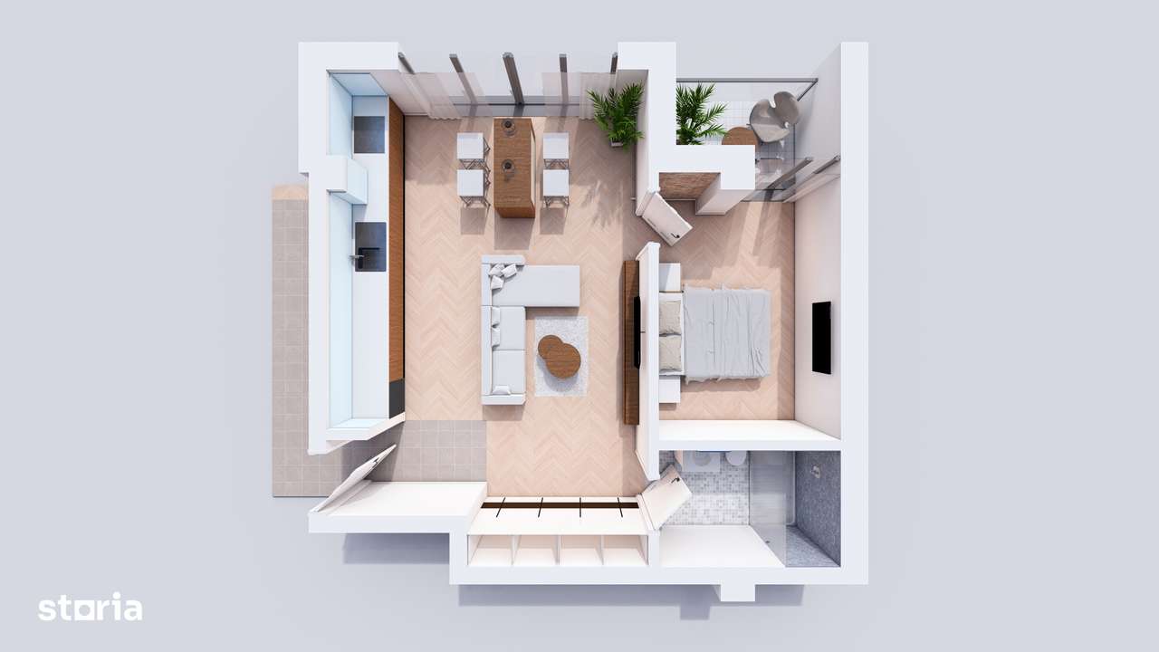 Ewo Residence - Apartament nou 51 mp | Comision 0% - 1250 euro / m2 - Imagine principală: 5/6