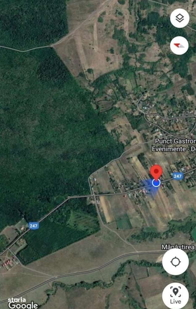 Teren de vânzare – Dobrovăț, jud. Iași – 5370 m², deschidere 21,6 ml - Imagine principală: 1/2