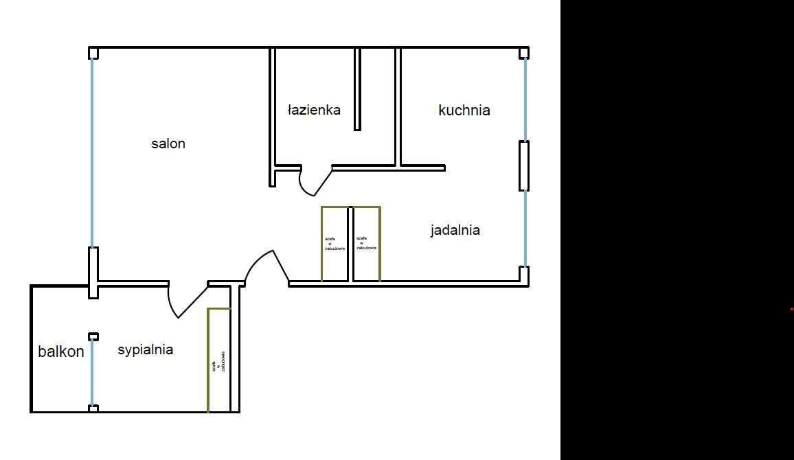 3 pokojowe na I piętrze z balkonem + meble, w niskim bloku- PIEKARY A-6