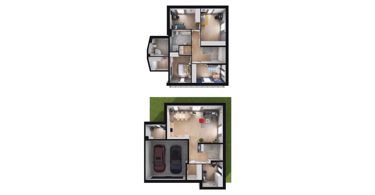 6-pok. dom 151 m2 + duży ogródek 339 m2 - Pełny obrazek: 3/9