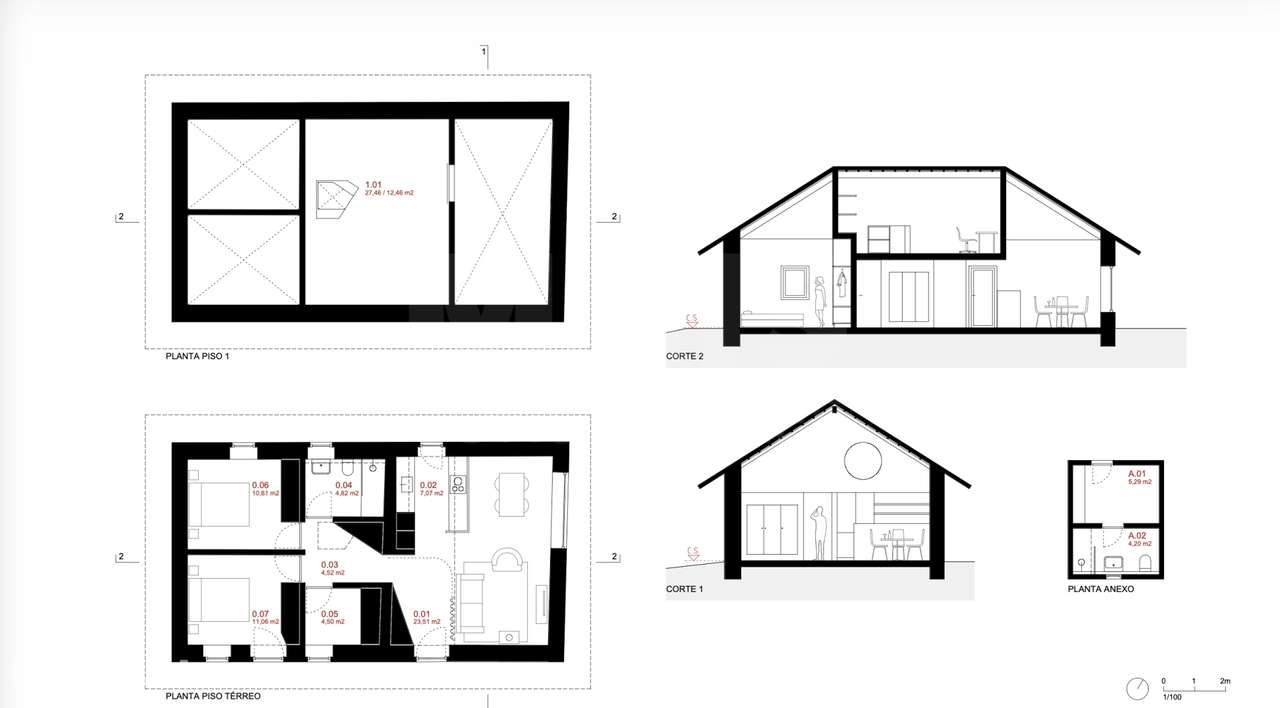 Moradia T2+1 c/ Anexo & Armazém em Lote de 7.600m2-7