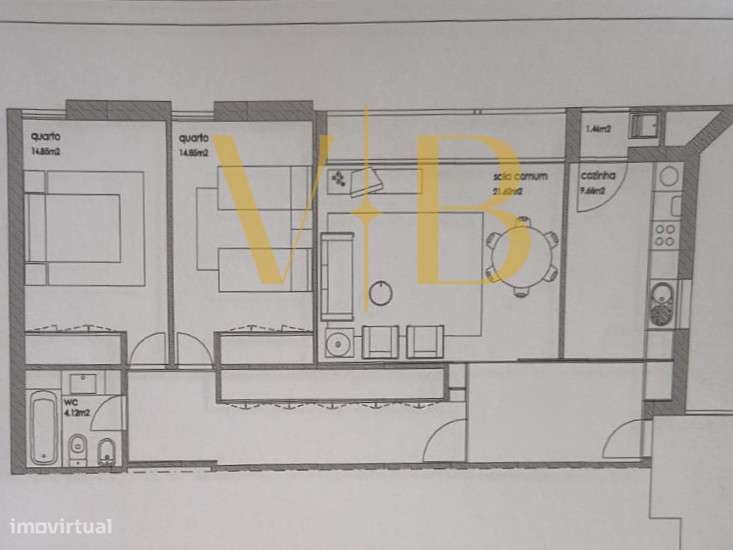 T2 com garagem Póvoa de Varzim – conforto, localização e luminosidade-24