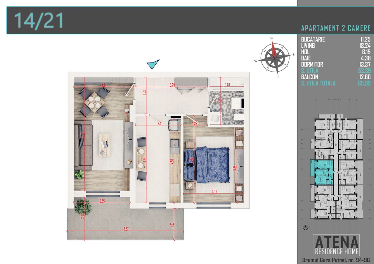 Apartament 2 camere Theodor Pallady Sector 3