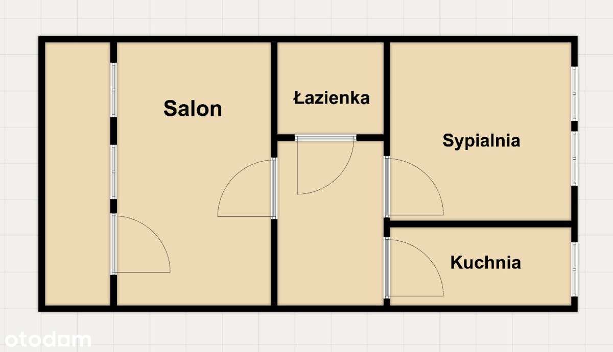 2 pok z balkonem 48m2, Andersena 5, Bielany, Metro-12