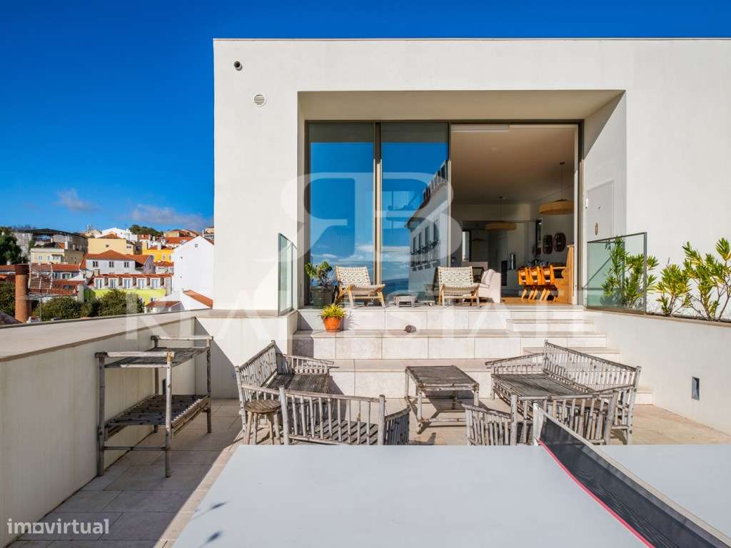 T3 duplex com VISTA + TERRAÇOS + PISCINA + GARAGEM em São Vicente -...-30