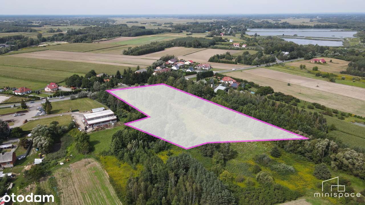 Grunt 1,37ha z warunkami zabudowy na 6 budynków mieszkalnych| Partynia-1