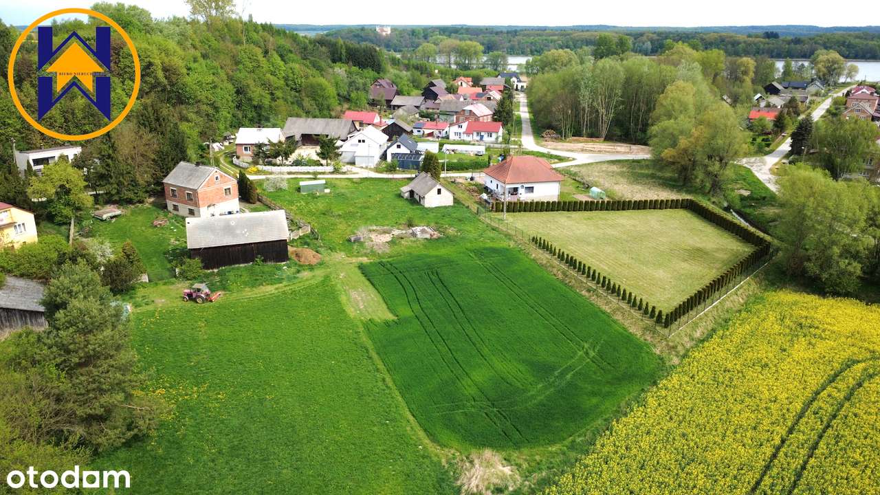 Działka budowlana, 34ar z pozwoleniem na budowę domu jednorodzinnego-3