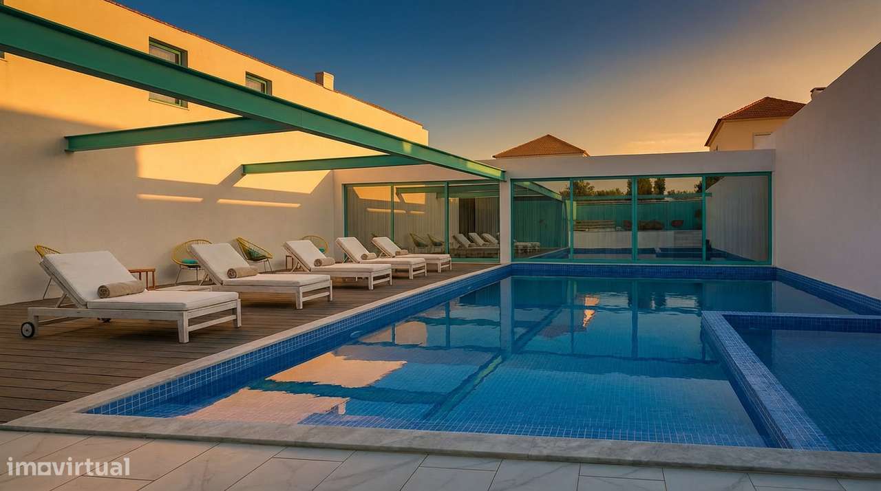Moradia V4 com Jardim e Terraço em Condomínio com Piscina-12