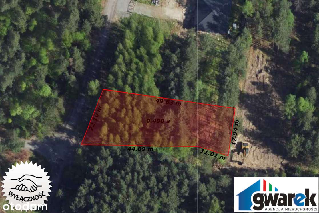 Działki, Działka budowlana pod lasem w dzielnicy Zawiercia, Kromołów.-9