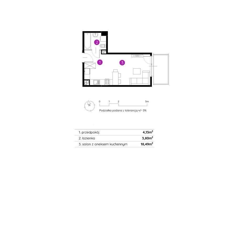 Nowa kawalerka z balkonem w Gliwicach-4