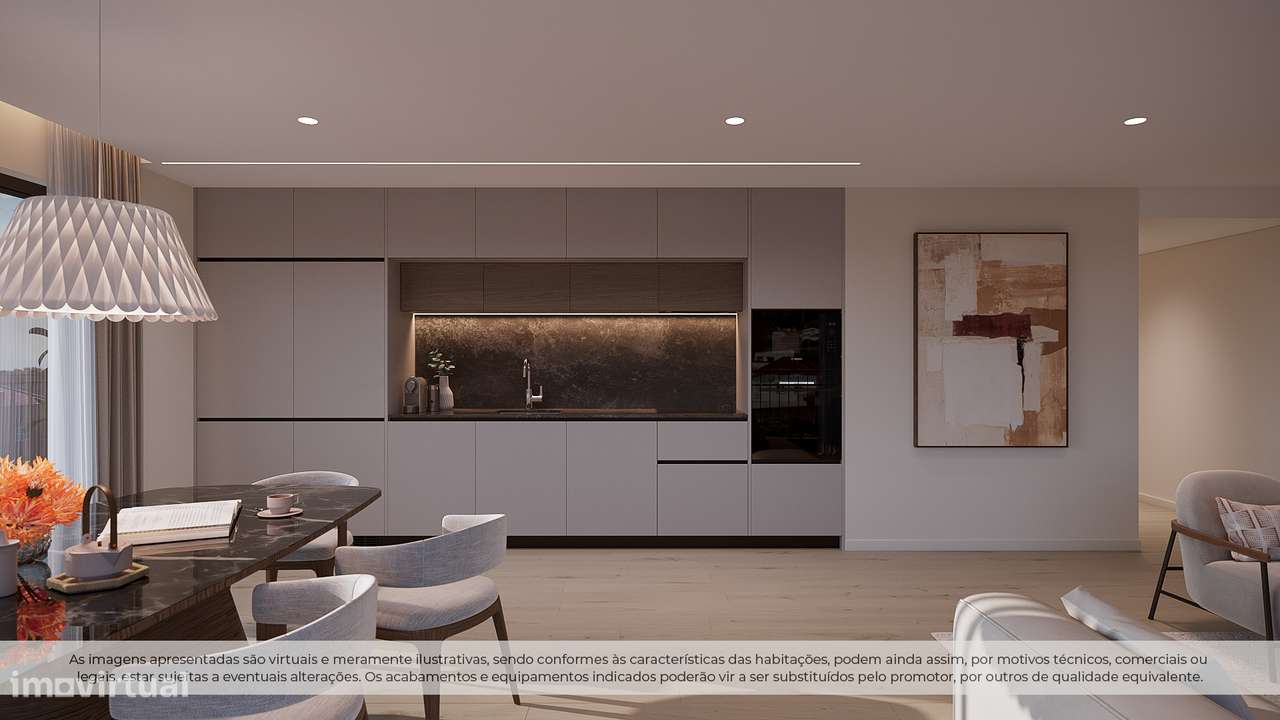 T2 NOVO c/ terraço de 46,25m2 e lugar de garagem em condomínio fechado-3