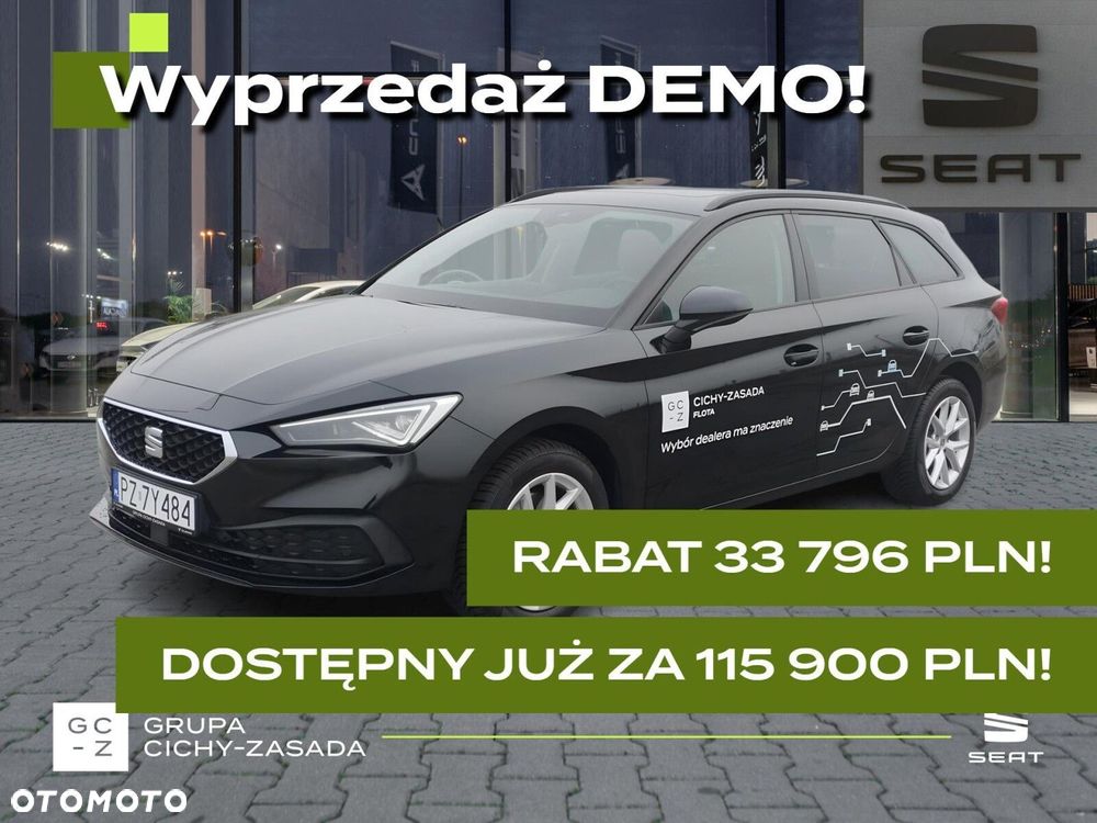 SEAT Leon-sportstourer 1.5 eTSI 115 KM 7-biegowa automatyczna - DSG, RABAT, DEMO OD RĘKI!