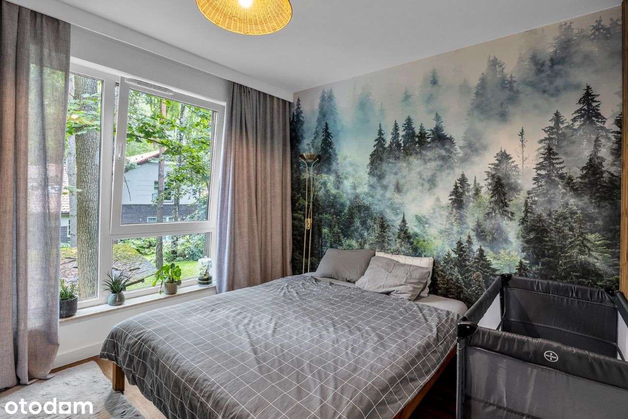 Nowoczesny segment w otulinie lasu-6