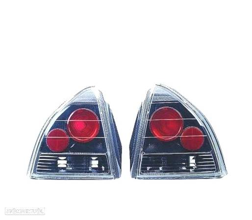 FAROLINS TRASEIROS PARA HONDA PRELUDE 92-97 LOOK LEXUS PRETO - 1