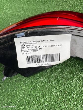 Stopuri Stop BMW seria 3 G20 G21 tripla lampa stanga dreapta - 8