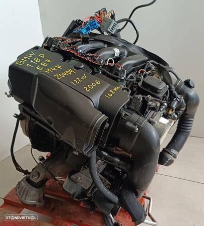 Motor BMW 118D 122cv E87 E91 2.0D M47 204d4 2006 - 5