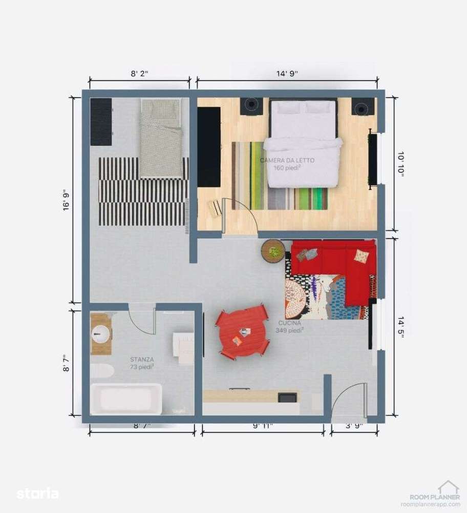 Apartament NR.31 - CU GRADINA - Parter - Curtea Interioara 1-12