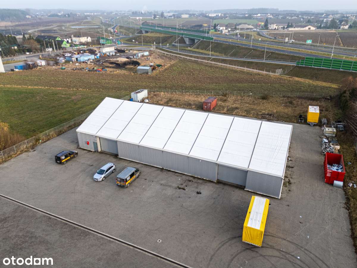 Działka z halą, utwardzona + możliwość zabudowy-2