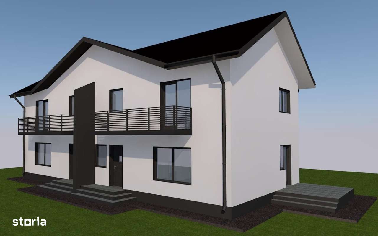 ASFALT! Încălzire în pardoseală!Vila 4 camere Valea Adanca (Miroslava) - Imagine principală: 1/3