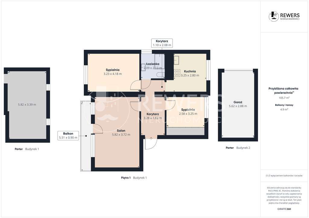 3 pokojowe mieszkanie - 71,10 m2 - garaż-9