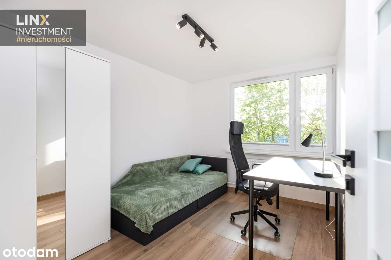 Jasne 4-pokojowe mieszkanie 62 m2 z osobną kuchnią, balkon, Olsza