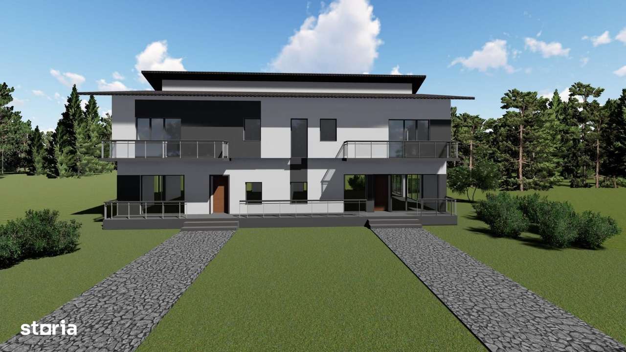 Duplex P+1+M, 251 mp utili, teren 340 mp – Domnești-16
