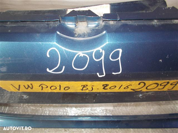 Bara fata VW Polo an 2013 2014 2015 2016 cu senzori si spalatori cod 6C0807221 - 7