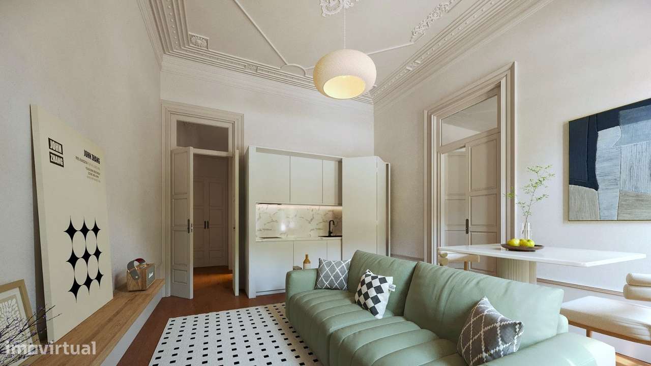 Apartamento T1 com Jardim e Terraço na Cedofeita-7