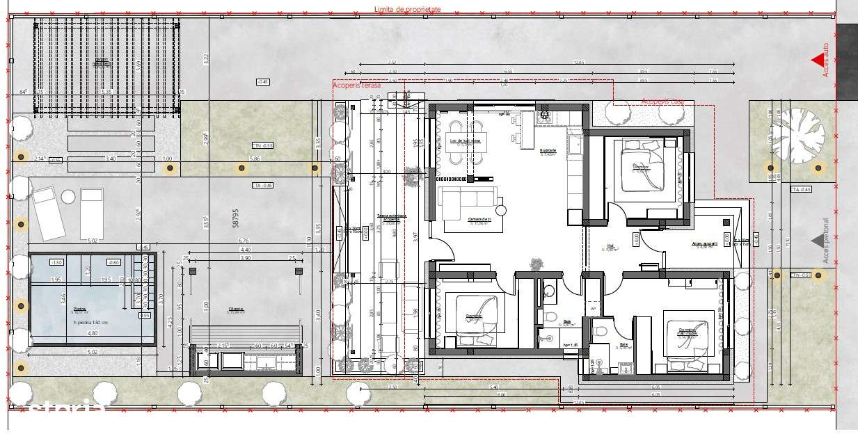 Casa noua cu 3 dormitoare de vanzare fara TVA in Santandrei - Bihor-15