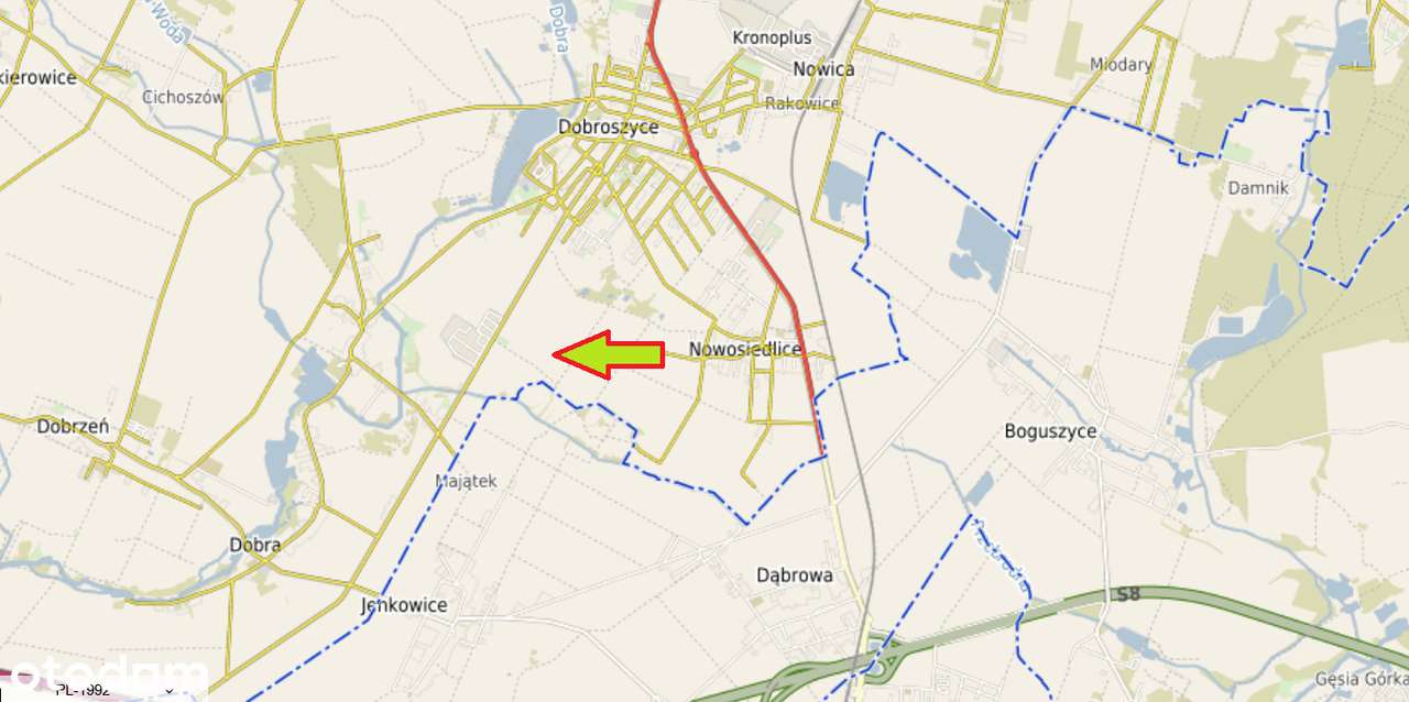 DOBROSZYCE - teren dla dewelopera- nieruchomość mieszkaniowo-usługowa - Pełny obrazek: 2/2