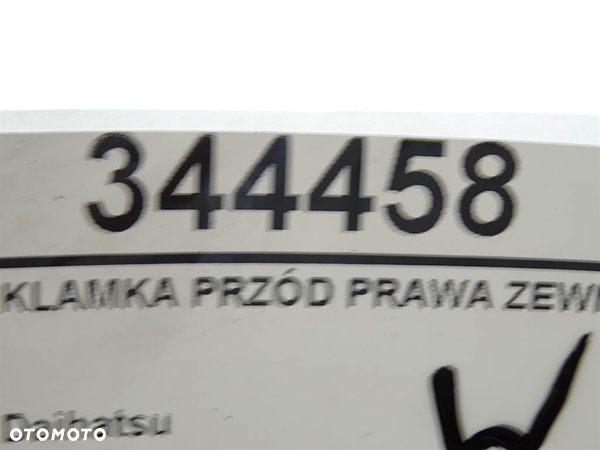 KLAMKA PRZÓD PRAWA ZEWNĘTRZNA DAIHATSU YRV (M2) 2001 - 2022 1.3 4WD 64 kW [87 KM] benzyna 2001 - - 4