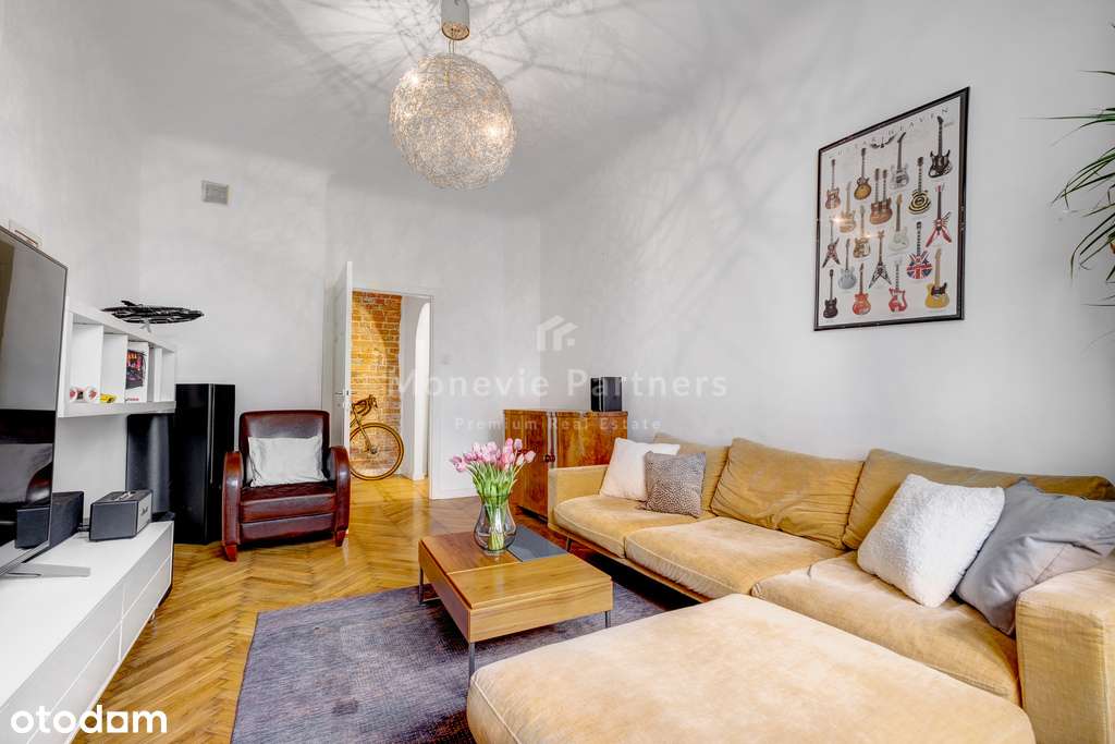 Dwa pokoje w przedwojennej kamienicy, Powiśle - Pełny obrazek: 2/14