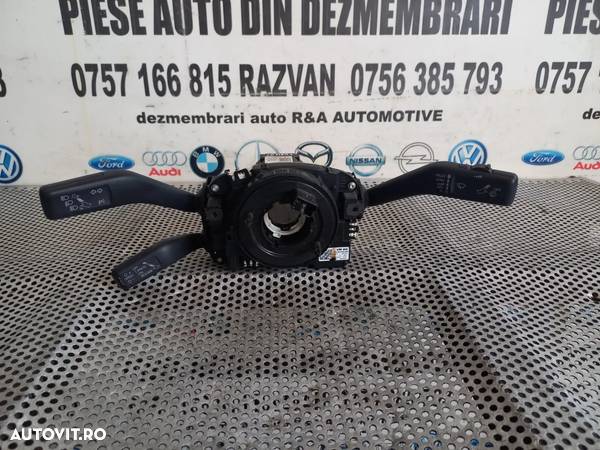 Ansamblu Maneta Semnalizare Stergatoare Spira Spirala Volan Airbag Tempomat Vw Passat B7 An 2011-2012-2013-2014-2015 Cod In Fotografie - Dezmembrari Arad - 6