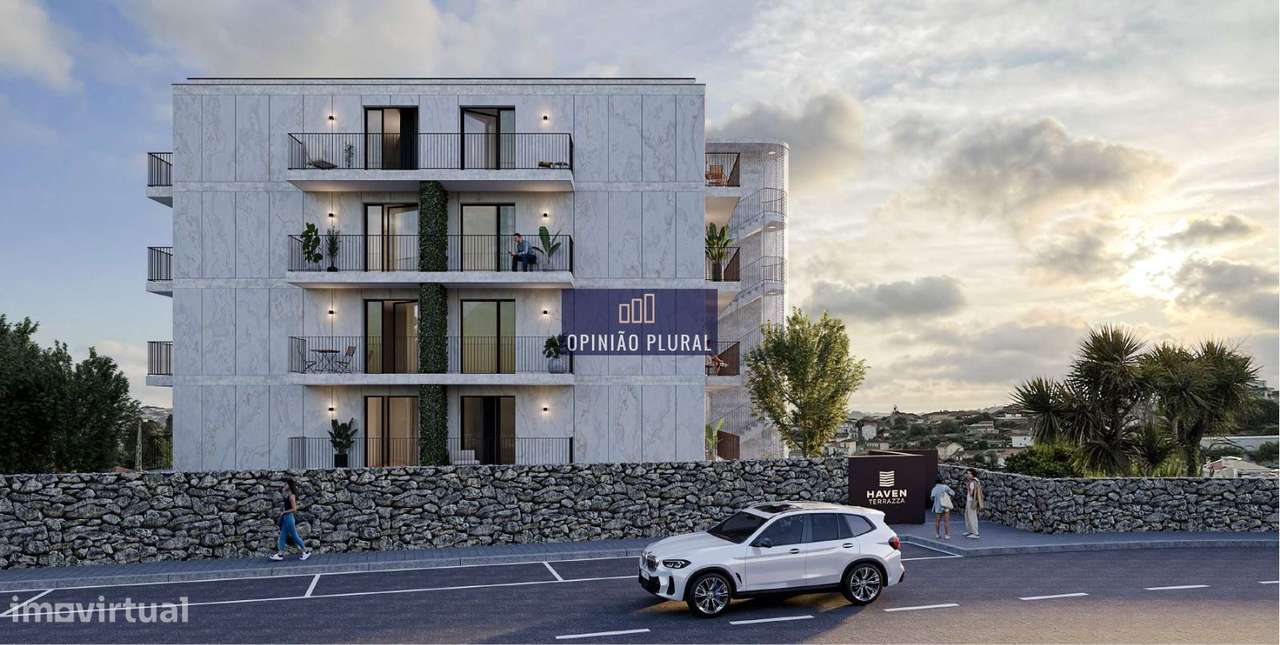 T1 Novo de Luxo com Varanda e Garagem | Haven Terrazza  Valbom - Grande imagem: 2/12