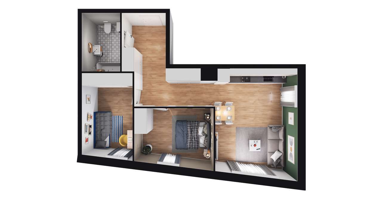 Nova Ceramiczna  | mieszkanie 3-pok. | A52 - Pełny obrazek: 3/9