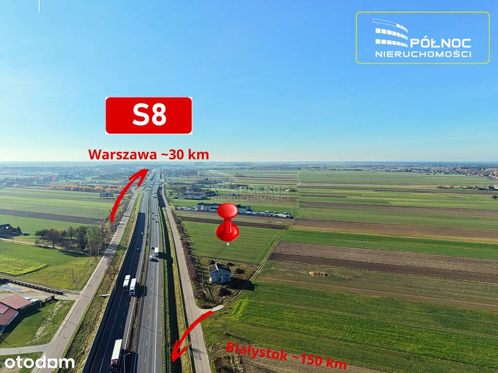 Działki inwestycyjne przy trasie S8 — Trojany-1