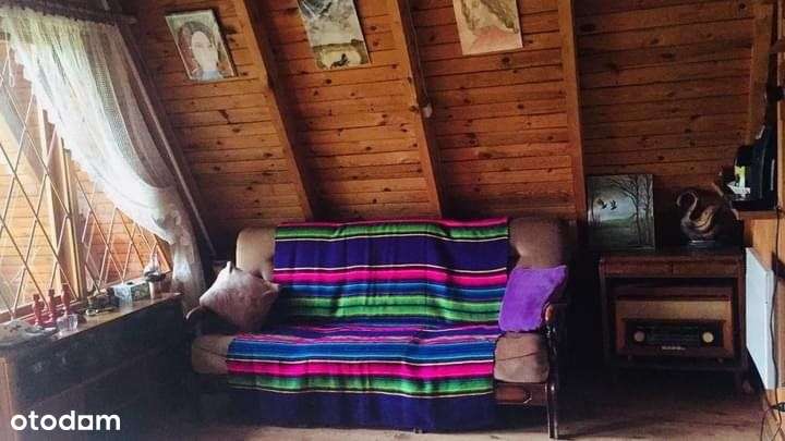 Dom drewniany letniskowy przy lesie Działka 955m-10