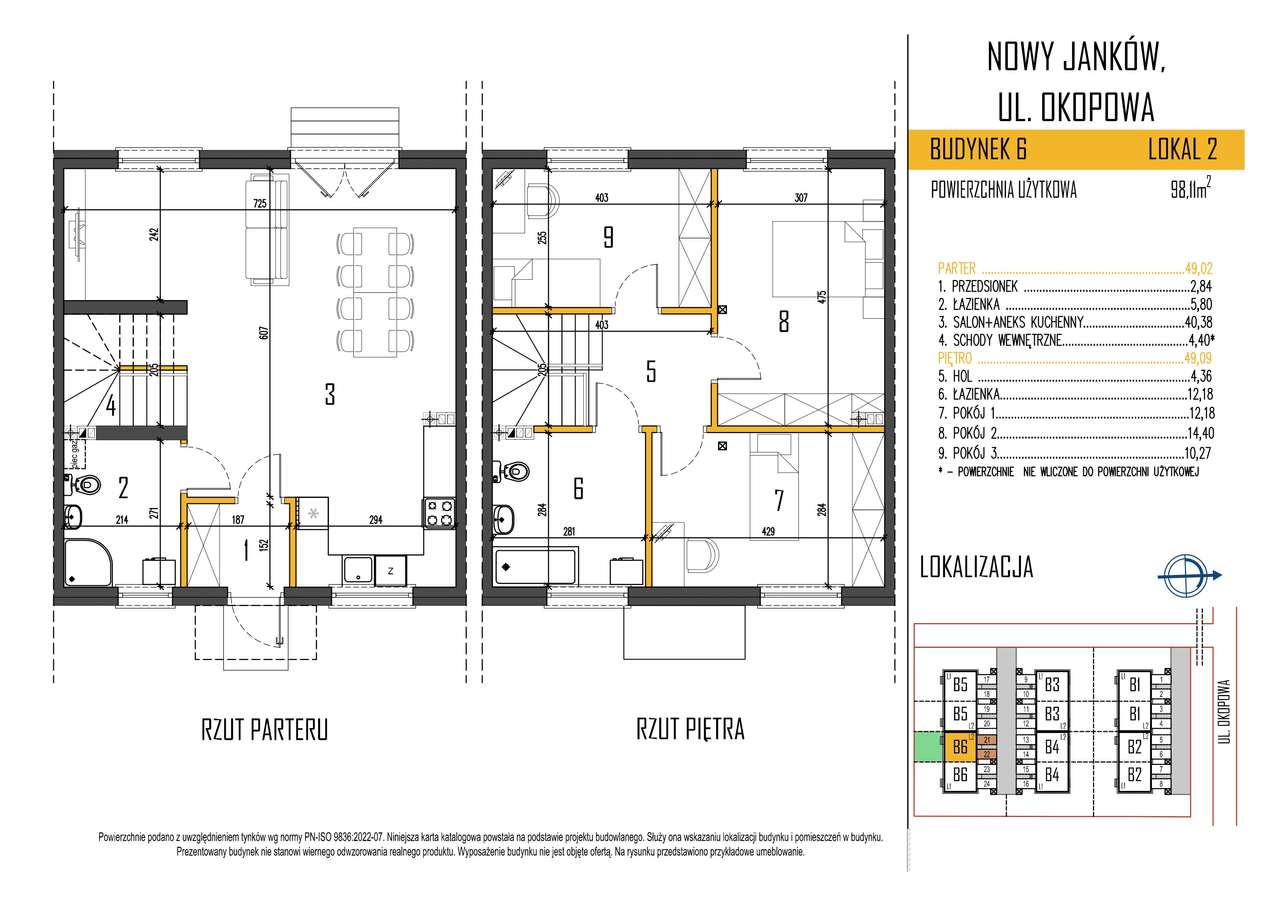 1/2 bliźniaka, 2 m. postojowe NOWY JANKÓW - Pełny obrazek: 5/9