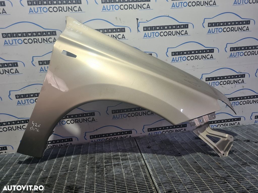 Aripa Dreapta Fata Mitsubishi Outlander III 2012 - 2015 4 Usi Argintiu A31 (424) - 1