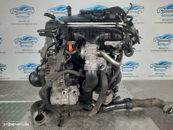 MOTOR COMPLETO 2.0 TDI 16V 140CV BKD VW VOLKSWAGEN TOURAN GOLF JETTA SKODA OCTAVIA SEAT LEON TOLEDO ALTEA AUDI A3 MOTOR ARRANQUE ALTERNADOR BIMASSA COMPRESSOR EMBRAIAGEM BOMBA DIRECAO INJETORES - 5