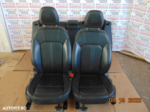 Interior Alfa Romeo stelvio 2015-2022 scaune fata banchete spate piele neagra dezmembrez - 3