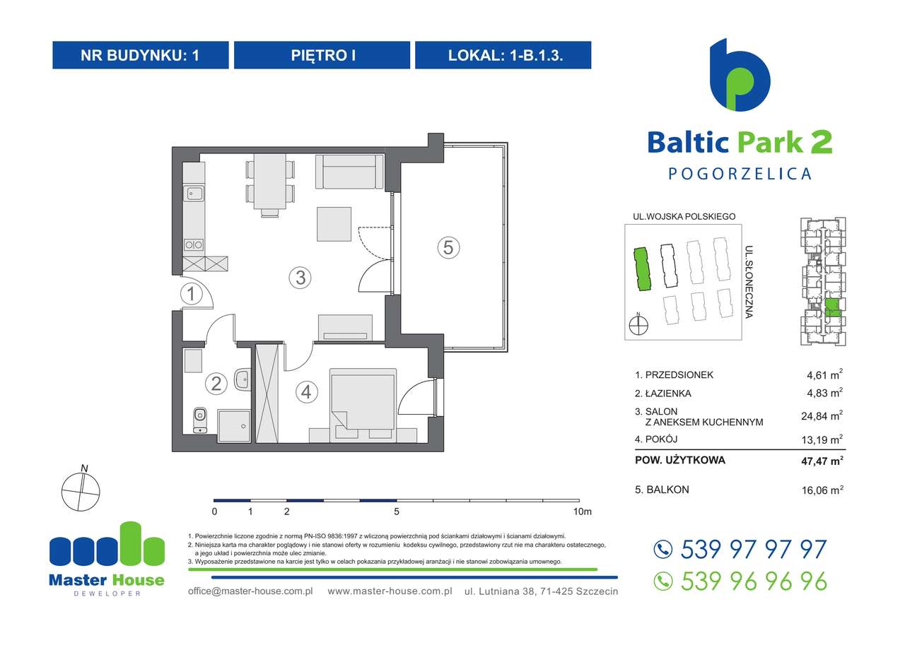 Baltic Park 2 | apartament inwestycyjny | 1-B.1.3 - Pełny obrazek: 2/7