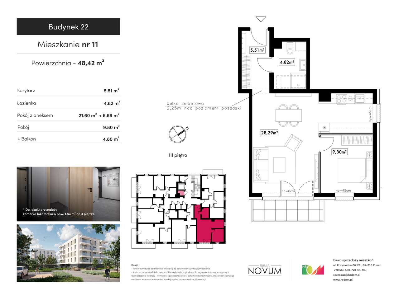 Mieszkanie z oddzielną kuchnią, ODBIÓR I kw. 2027 r. - Pełny obrazek: 2/19