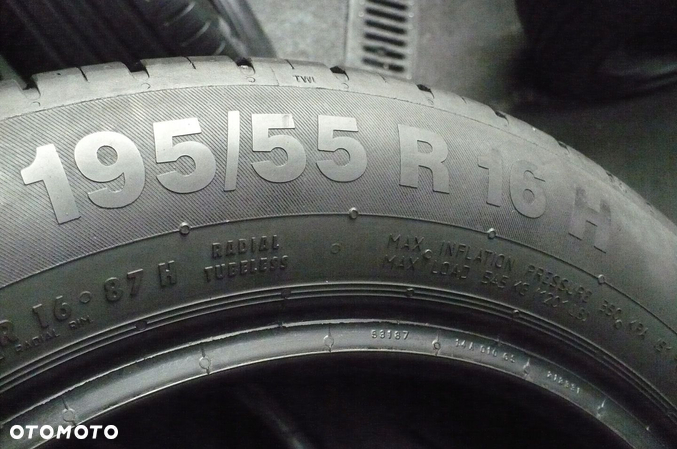 2x CONTINENTAL EcoContact 5 195/55R16 6,1mm - 6,6mm 2021 - 2