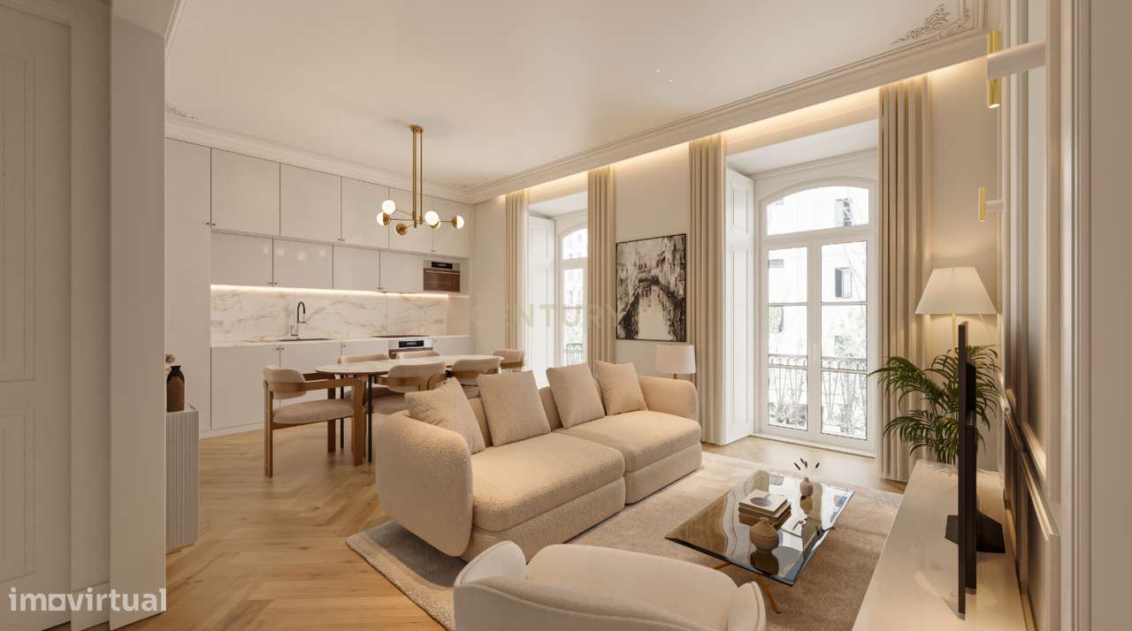 Amplo T3 com interiores luminosos e layout ideal para vida familiar. E-9