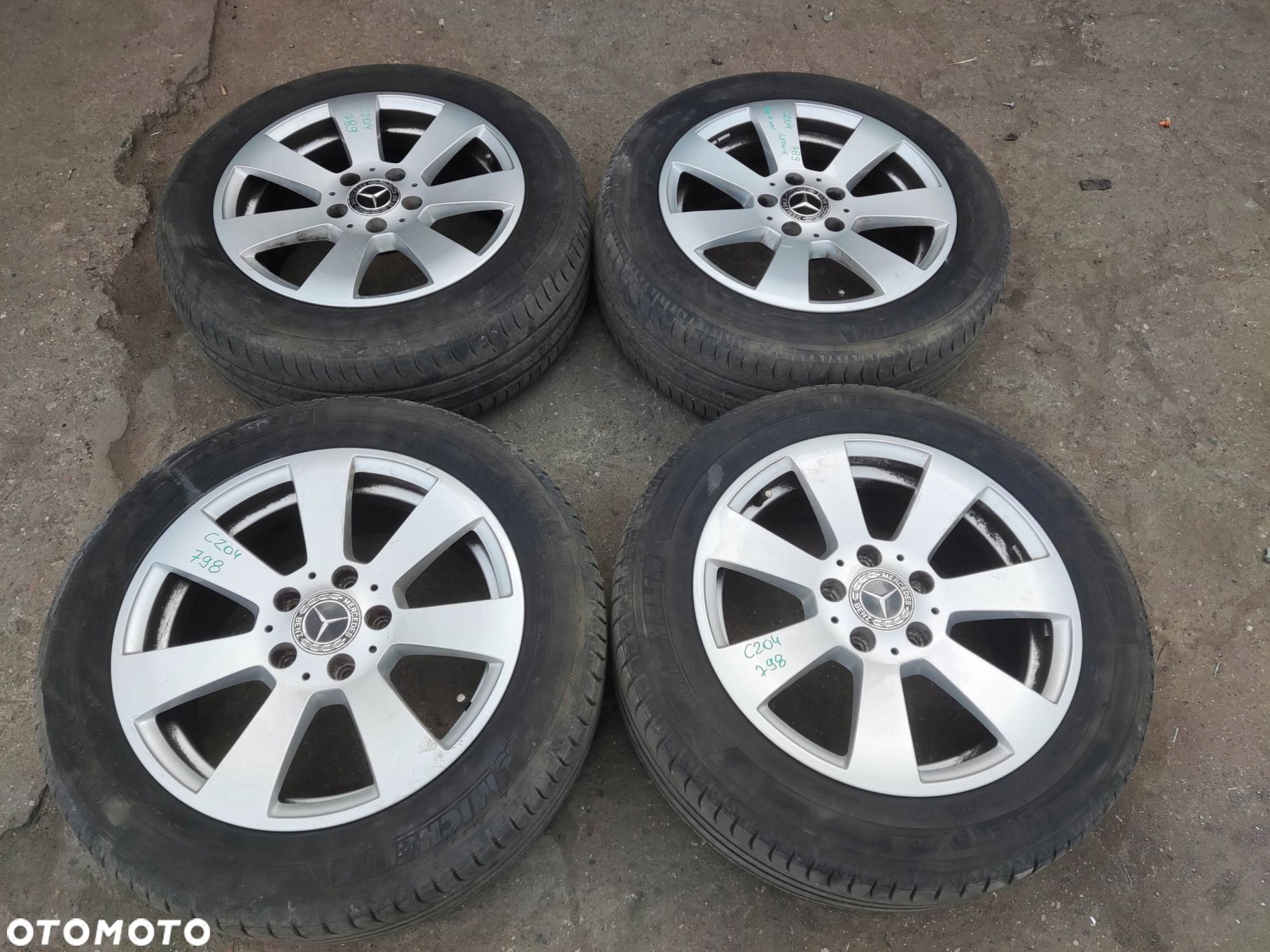 MERCEDES W212 W204 W207 FELGI ALUMINIOWE 16" ET43 205/55/16 - 1